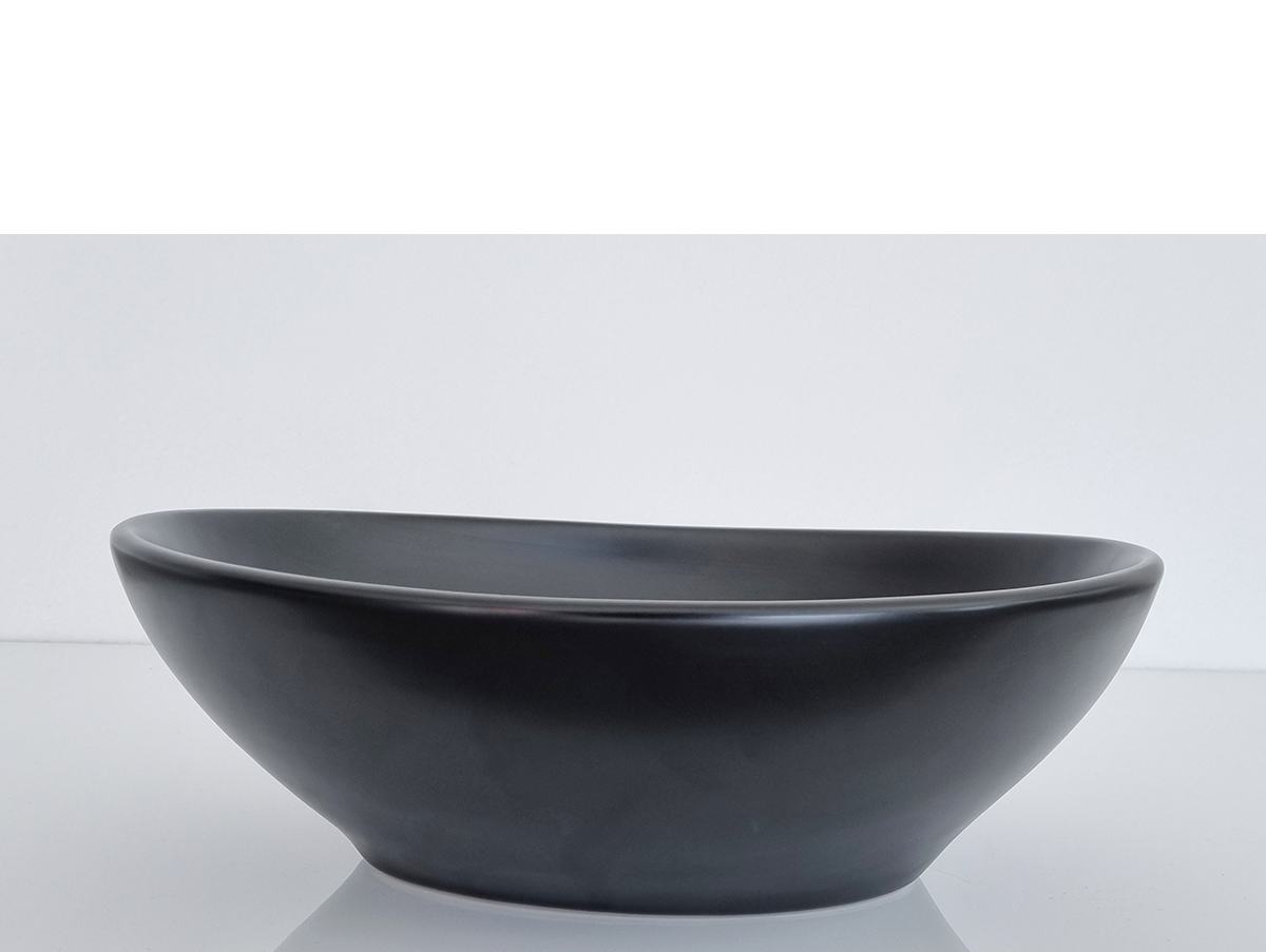 'Oval' Ceramic Basin - 405x335x145mm